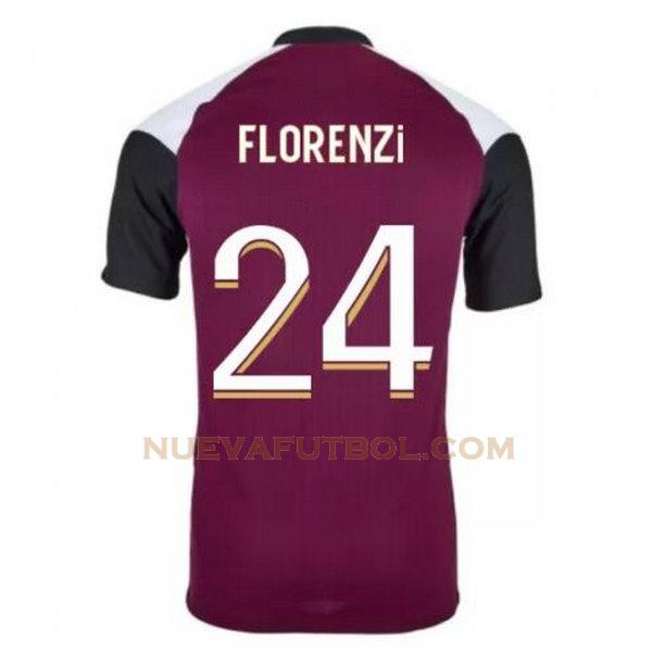 tercera camiseta florenzi 24 paris saint germain 2020-2021 púrpura hombre