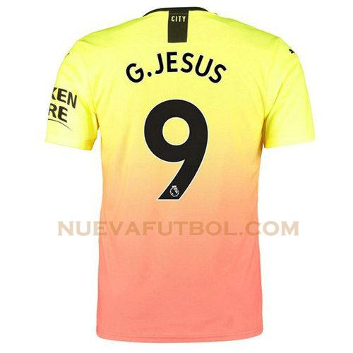 tercera camiseta g.jesus 9 manchester city 2019-2020 hombre