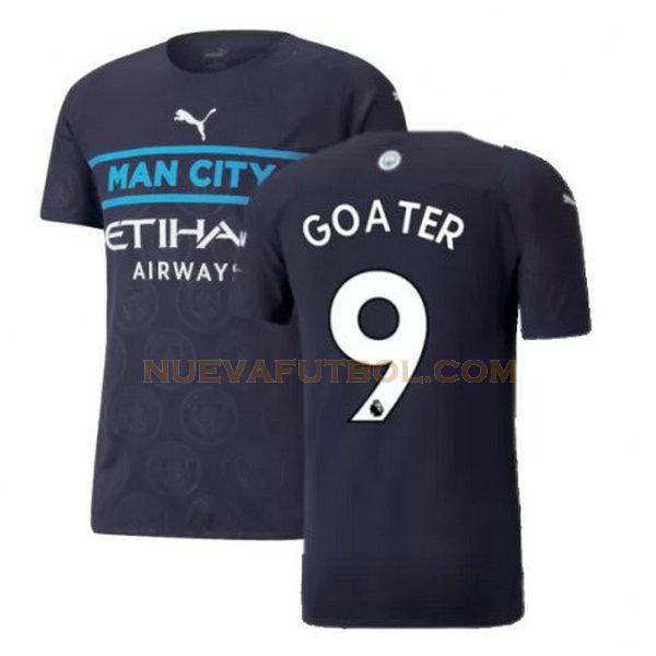 tercera camiseta goater 9 manchester city 2021 2022 negro hombre