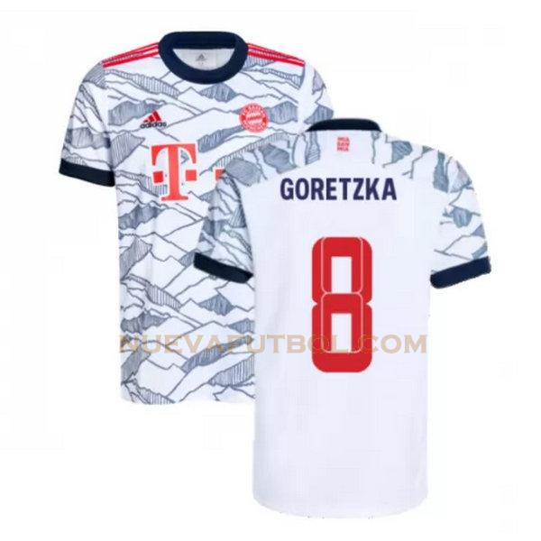 tercera camiseta goretzka 8 bayern de múnich 2021 2022 negro hombre