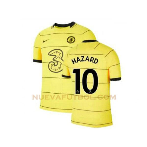 tercera camiseta hazard 10 chelsea 2021 2022 amarillo hombre