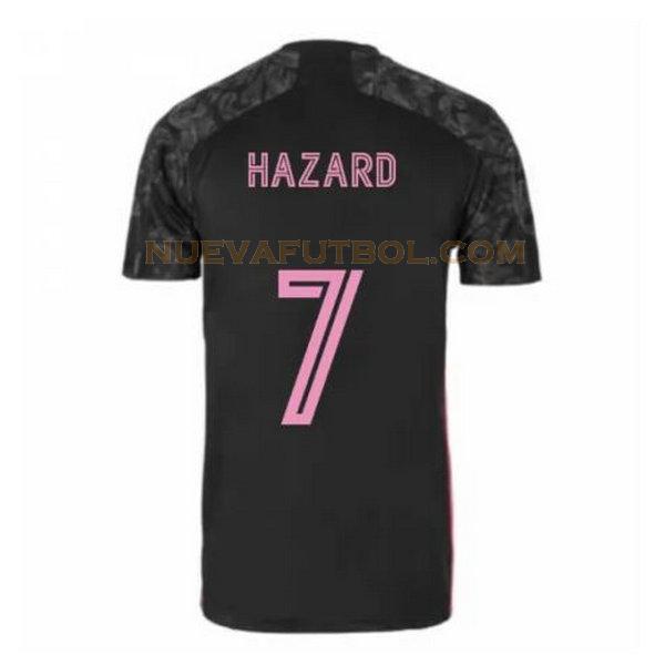 tercera camiseta hazard 7 real madrid 2020-2021 negro hombre