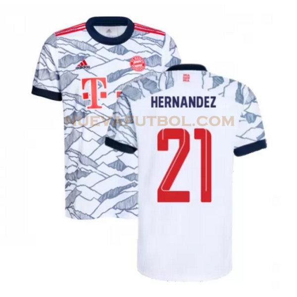 tercera camiseta hernandez 21 bayern de múnich 2021 2022 negro hombre