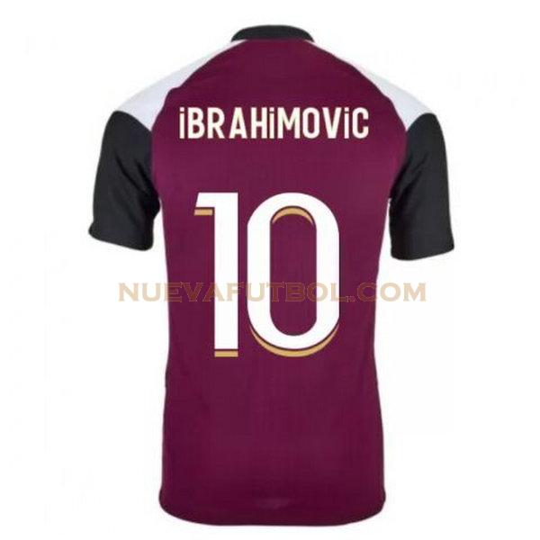 tercera camiseta ibrahimovic 10 paris saint germain 2020-2021 púrpura hombre