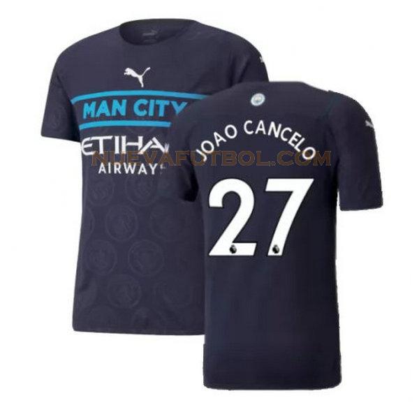 tercera camiseta joao cancelo 27 manchester city 2021 2022 negro hombre