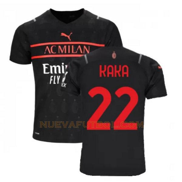 tercera camiseta kaka 22 ac milan 2021 2022 negro hombre