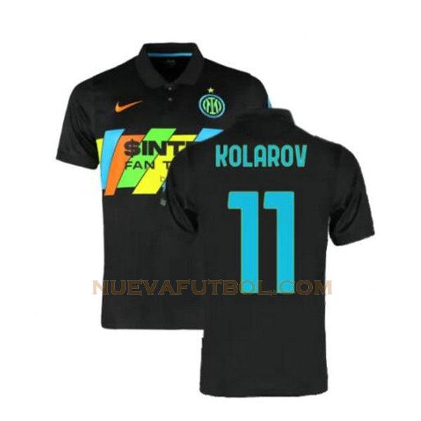 tercera camiseta kolarov 11 inter milan 2021 2022 negro hombre