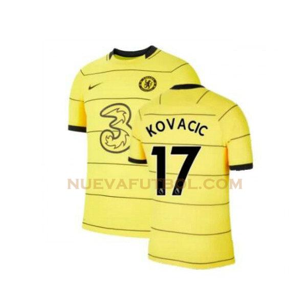 tercera camiseta kovacic 17 chelsea 2021 2022 amarillo hombre