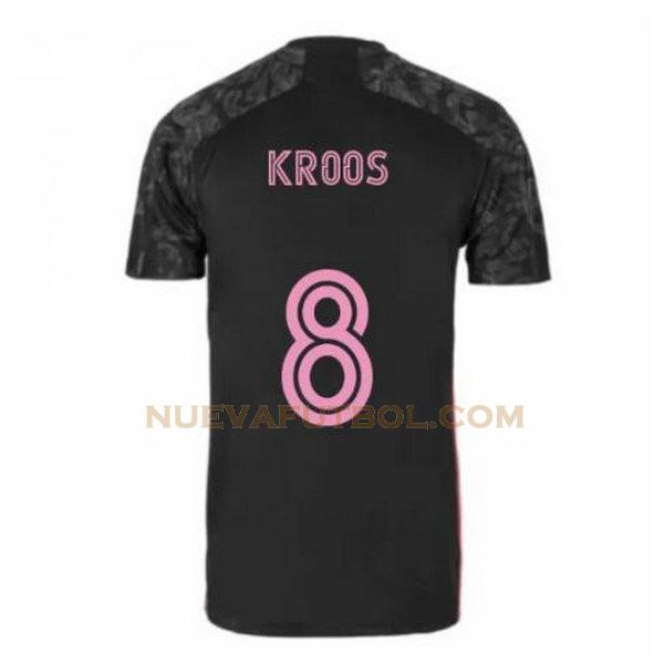 tercera camiseta kroos 8 real madrid 2020-2021 negro hombre