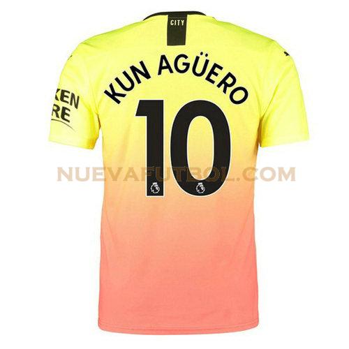 tercera camiseta kun aguero 10 manchester city 2019-2020 hombre