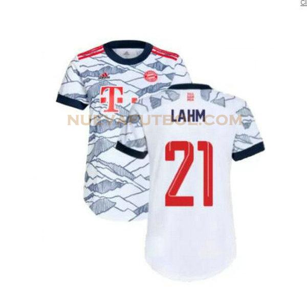 tercera camiseta lahm 21 bayern de múnich 2021 2022 gris hombre