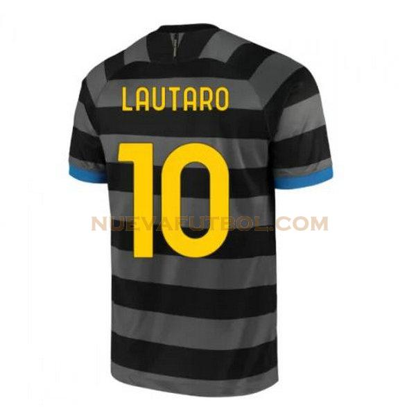 tercera camiseta lautaro 10 inter milan 2020-2021 gris hombre