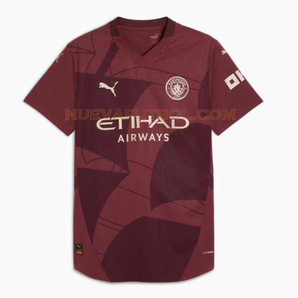 tercera camiseta manchester city 2024 2025 rojo hombre