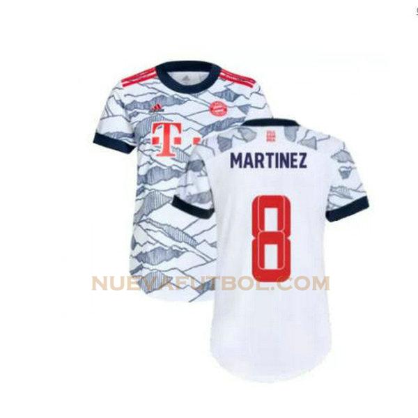 tercera camiseta martinez 8 bayern de múnich 2021 2022 gris hombre