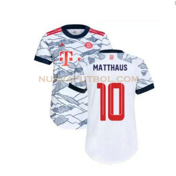 tercera camiseta matthaus 10 bayern de múnich 2021 2022 gris hombre