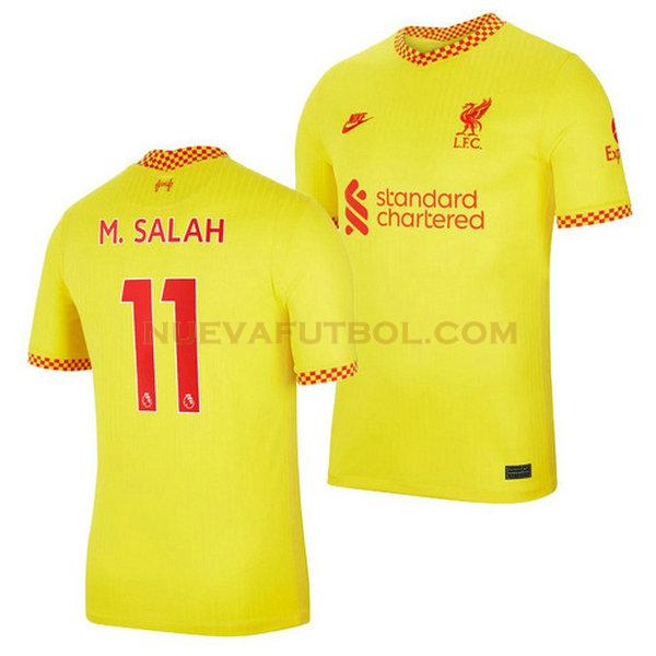 tercera camiseta mohamed salah 11 arsenal 2021 2022 azul hombre