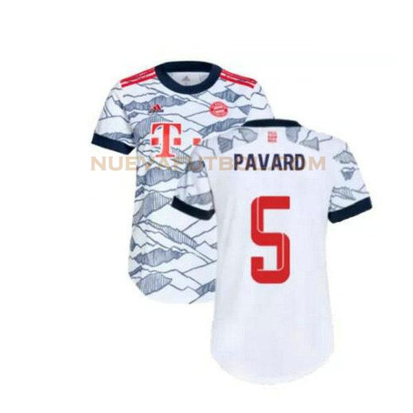 tercera camiseta pavard 5 bayern de múnich 2021 2022 gris hombre