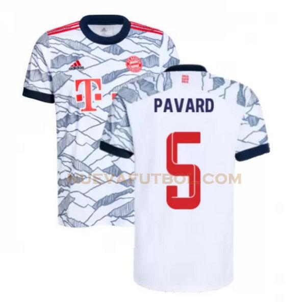 tercera camiseta pavard 5 bayern de múnich 2021 2022 negro hombre