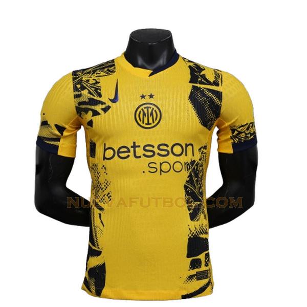 tercera camiseta player inter milan 2024 2025 amarillo hombre