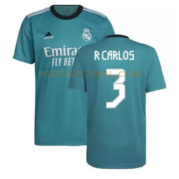 tercera camiseta r carlos 3 real madrid 2021 2022 verde hombre