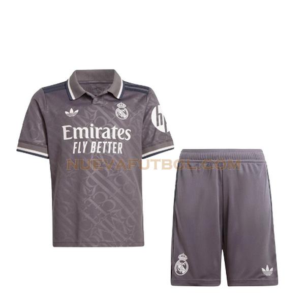 tercera camiseta real madrid 2024 2025 gris niño