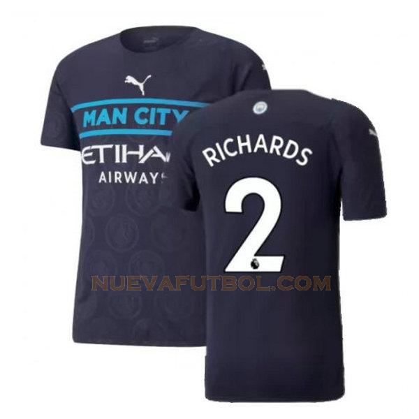 tercera camiseta richards 2 manchester city 2021 2022 negro hombre