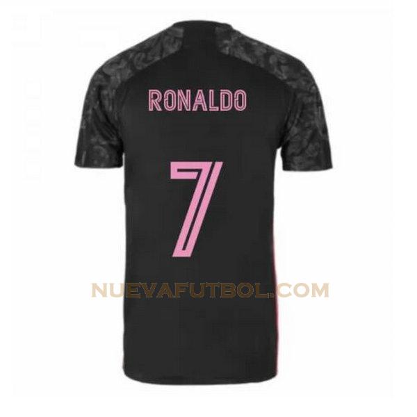 tercera camiseta ronaldo 7 real madrid 2020-2021 negro hombre