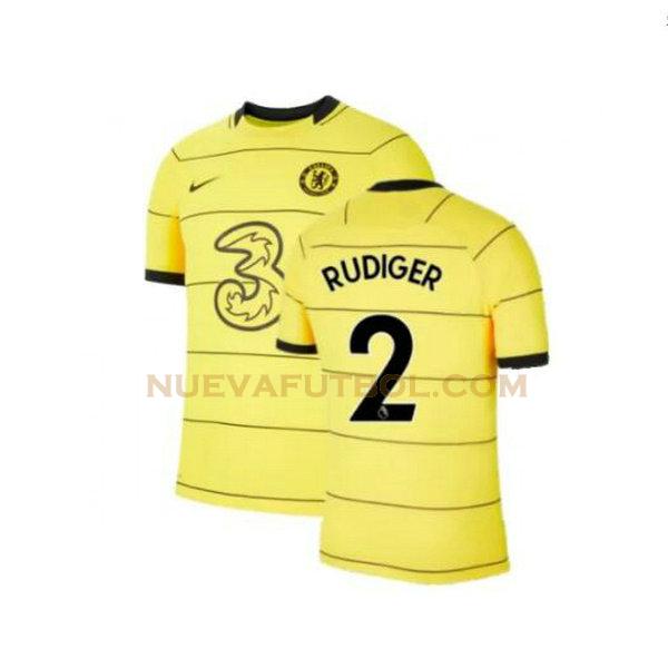 tercera camiseta rudiger 2 chelsea 2021 2022 amarillo hombre