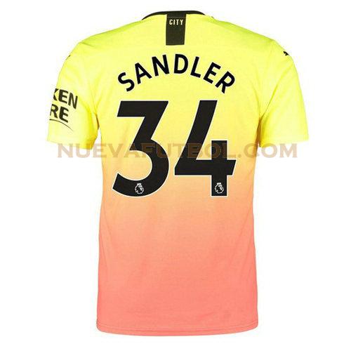 tercera camiseta sandler 34 manchester city 2019-2020 hombre