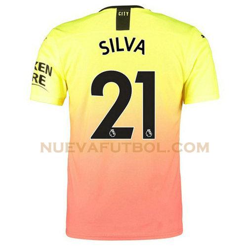 tercera camiseta silva 21 manchester city 2019-2020 hombre