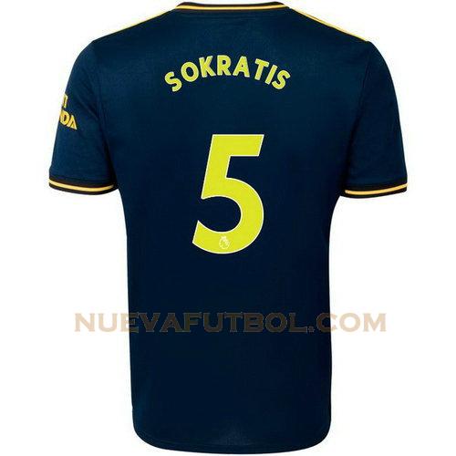 tercera camiseta sokratis 5 arsenal 2019-2020 hombre