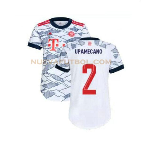 tercera camiseta upamecano 2 bayern de múnich 2021 2022 gris hombre