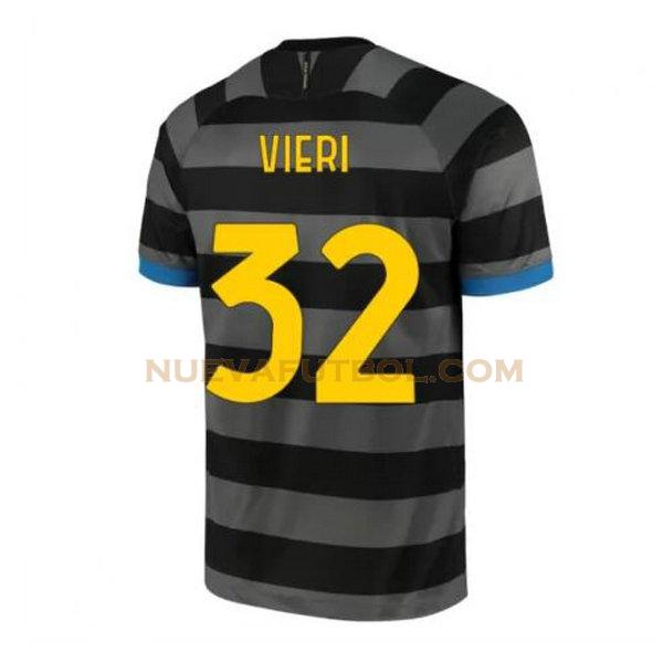 tercera camiseta vieri 32 inter milan 2020-2021 gris hombre