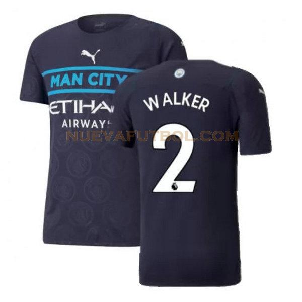 tercera camiseta walker 2 manchester city 2021 2022 negro hombre