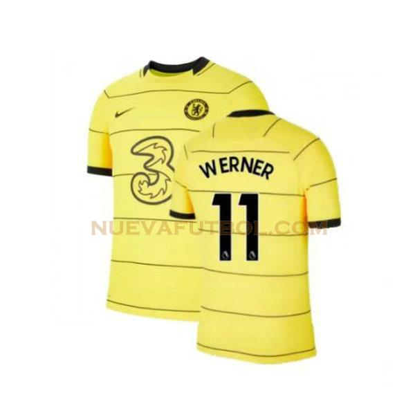 tercera camiseta werner 11 chelsea 2021 2022 amarillo hombre