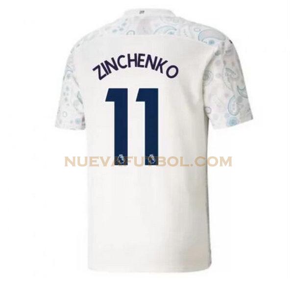 tercera camiseta zinchenko 11 manchester city 2020-2021 hombre