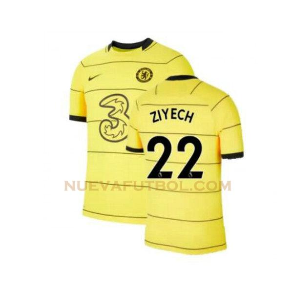 tercera camiseta ziyech 22 chelsea 2021 2022 amarillo hombre