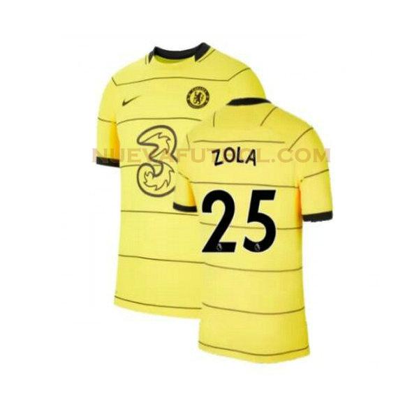 tercera camiseta zola 25 chelsea 2021 2022 amarillo hombre