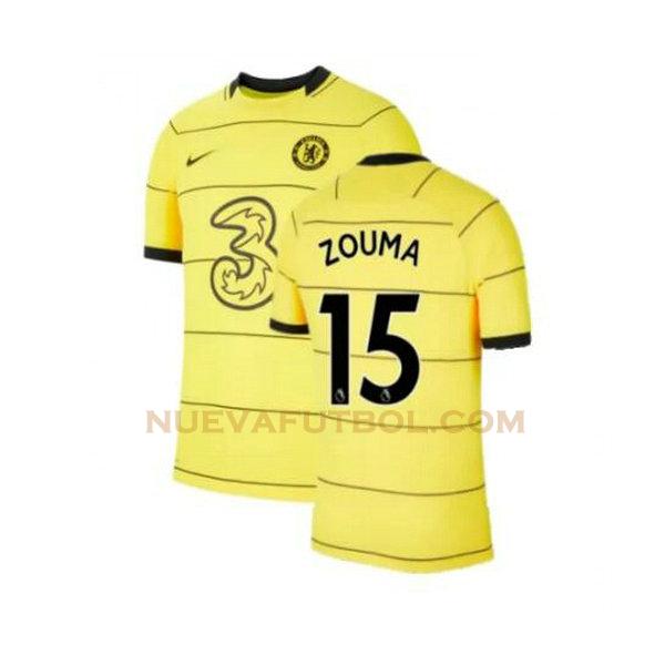 tercera camiseta zouma 15 chelsea 2021 2022 amarillo hombre