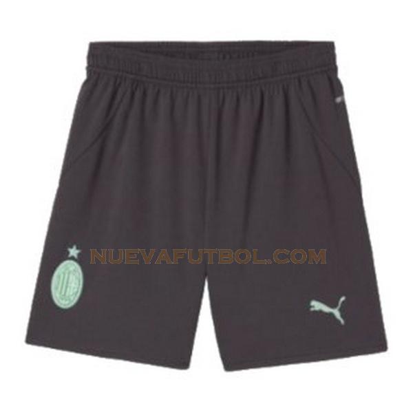 tercera pantalones cortos ac milan 2024 2025 negro hombre