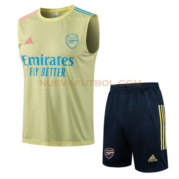 vest arsenal conjunto 2021 2022 amarillo hombre