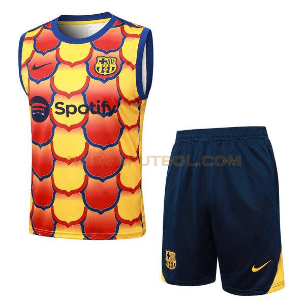 vest barcelona conjunto 2024 2025 aamrillo hombre