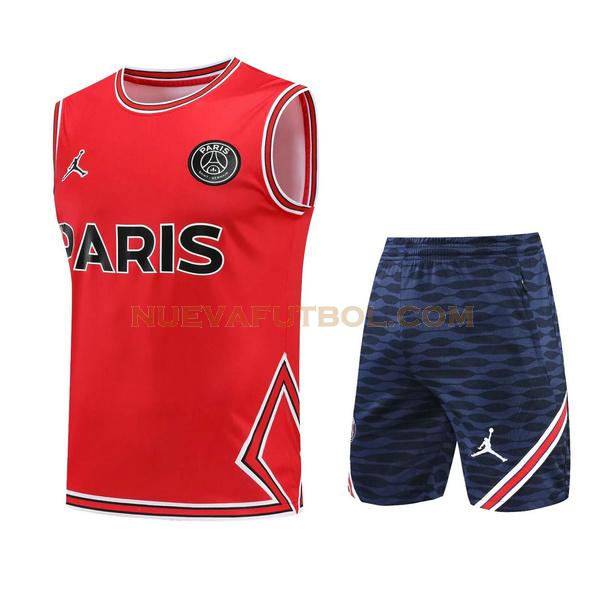 vest paris saint germain conjunto 2022 2023 rojo hombre