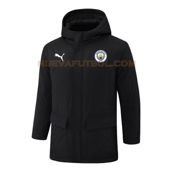 white logo ropa de algodon manchester city 2024 2025 negro hombre